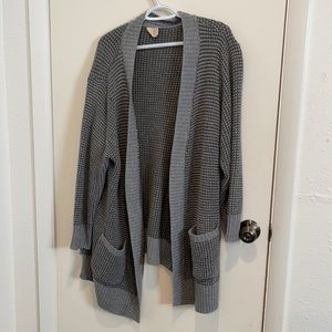 Gray cardigan